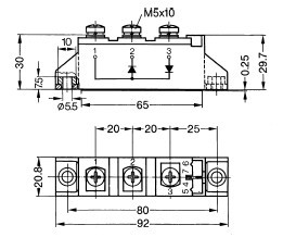 MDD56-16N1B pin connection
