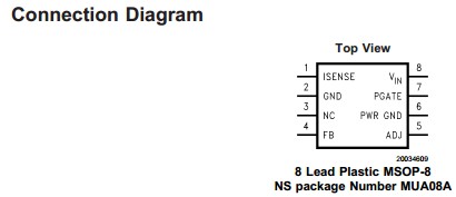 LM3485MM connection diagrams