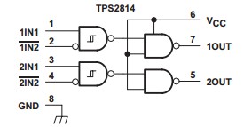 TPS2814P block diagram