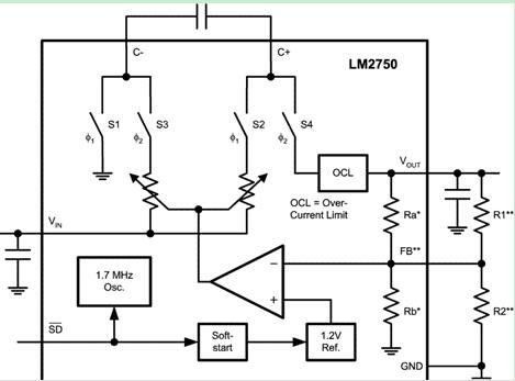 LM2750LDX-5.0 pin connection