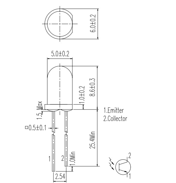 PT334-6C package dimensions