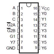sn74hc138dr pin connection