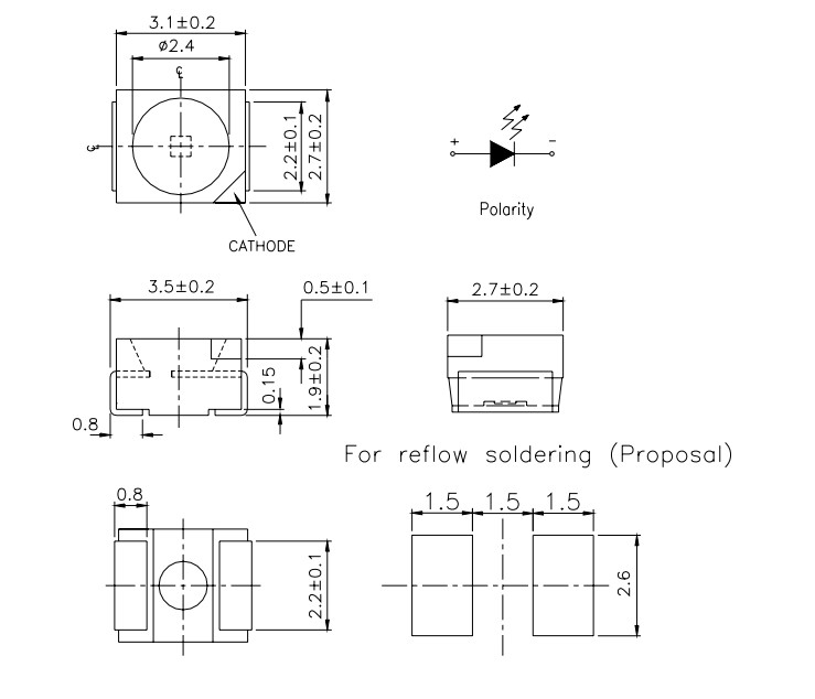67-21SURC/S530-A2/S610 package dimensions