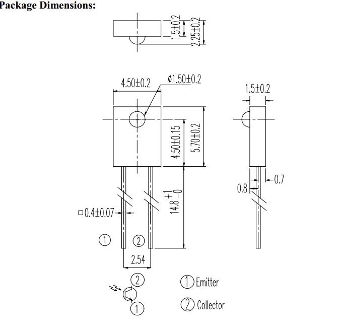 PT908-7B（BIN3）package dimensions