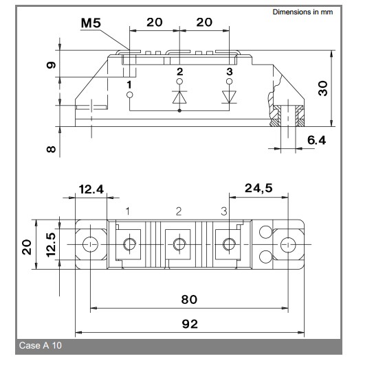 SKKD115F14 package dimensions