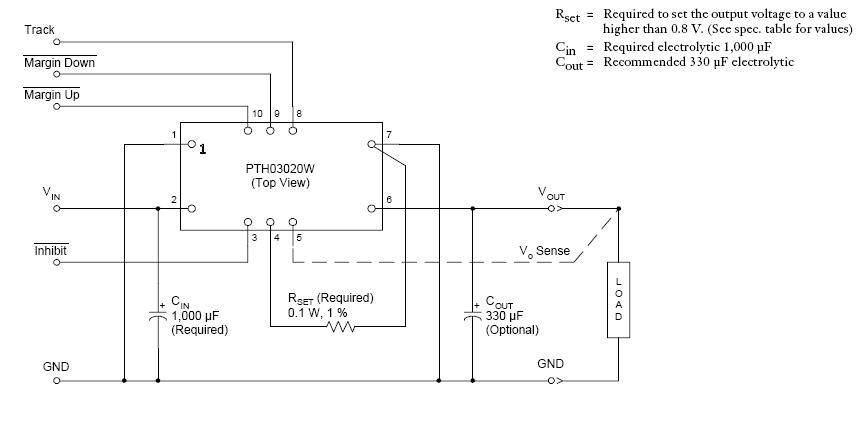 PTH03020WAH circuit diagram