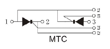 MTC600A/1600V circuit diagram