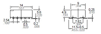 TQ2SA-L2-5V dimension figure