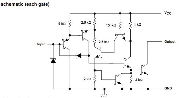 sn74ls06dr circuit diagram