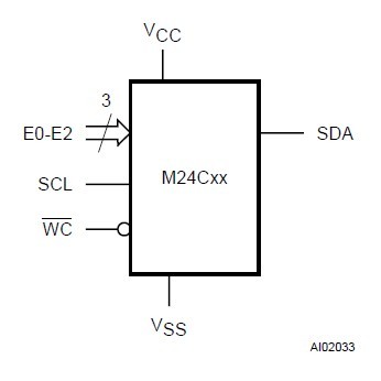 m24c01-wdw6tp circuit diagram
