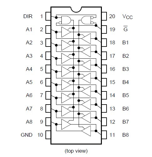 tc74vhc245ft circuit diagram