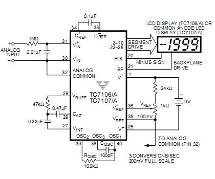 tc7107acpl circuit