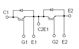 2MBI75UA-120 block diagram
