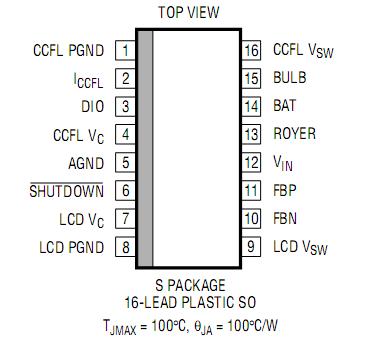 lt1182cs pin configuration
