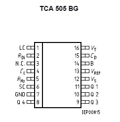 TCA505 pin connection