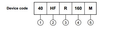 HF161F-W pin connection