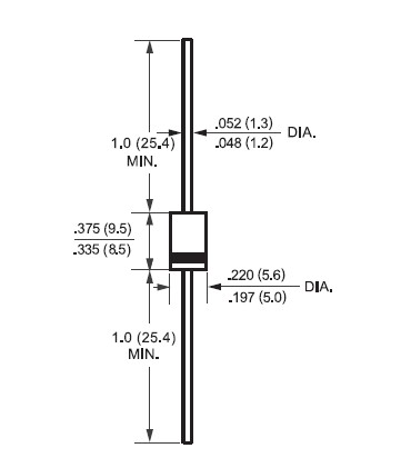1N5402 pin connection