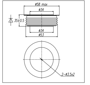 ZP8 400-(7500V~8500V) package dimensions