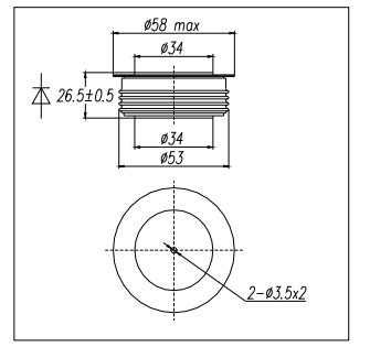 ZP8 600-(5000V~6500V) package dimensions