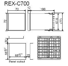 REX-C700 circuit diagram