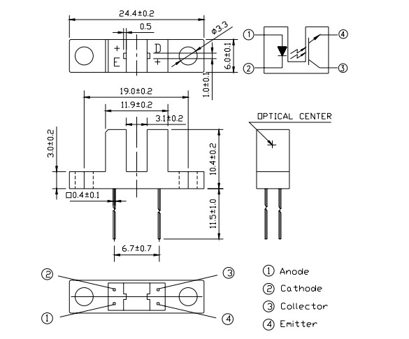 PT908-7C/F298（BIN4 ) package dimensions