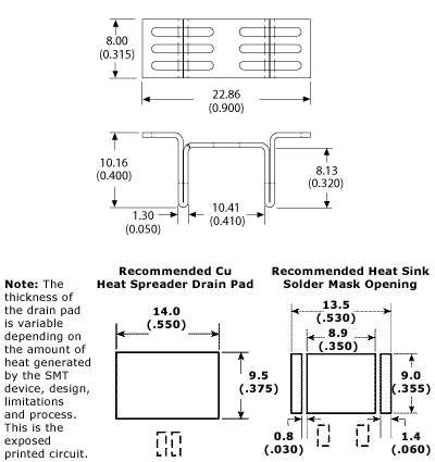 Heat Sink Mechanical Drawing