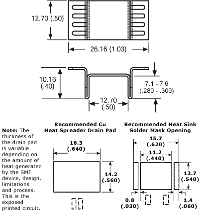 Heat Sink Mechanical Drawing