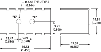 Heat Sink Mechanical Drawing