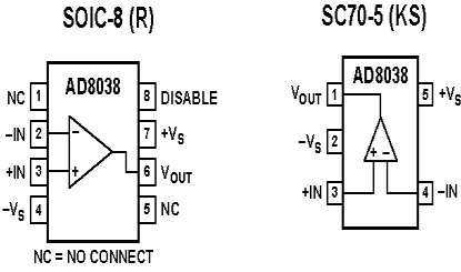 AD8038 Diagram