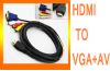 HDMI to VGA 3 RCA converter adapter cable for DVD,HDVD,HDTV,LCD,ETC detail