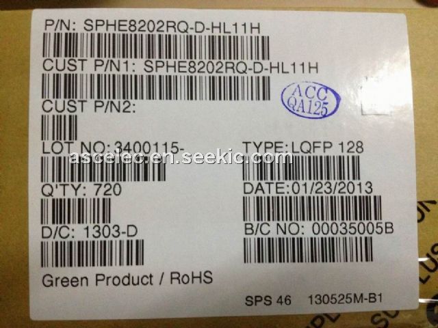 SPHE8202RQ-D ,Car DVD decoder Chip SPHE8202RQ-D (720pcs/pkg) new ...
