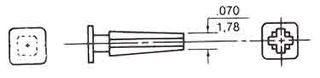 15-04-9209 - POLARIZING KEY 40251 SERIES TERMINAL HSG detail