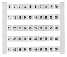 1653350001 - TERMINAL BLOCK MARKER, 1-50, 8MM CARD-50 detail