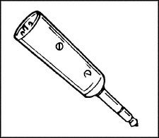 387AX - ADAPTER, MICROPHONE, 1M/1M detail