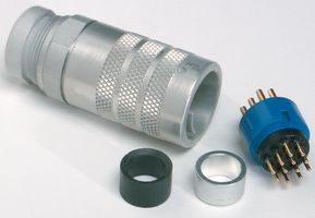 165-13 - CIRCULAR CONNECTOR, PLUG, 9POS, CABLE detail