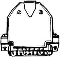 17-1725-2 - D SUB BACKSHELL, SIZE DA, PLASTIC detail