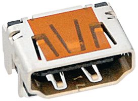 1747981-1 - HDMI CONNECTOR, RECEPTACLE, 19POS, PCB detail