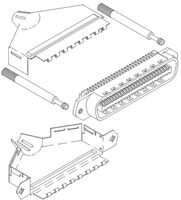 554950-2 - MINI D RIBBON CONN, PLUG, 36POS, IDC/IDT detail