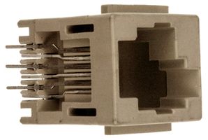 5554990-1 - CAT3 RJ25 MODULAR JACK, 6POS, 1 PORT detail