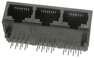 5557561-1 - CAT4 RJ45 MODULAR JACK, 8POS, 3 PORT detail