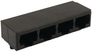 5557562-1 - CAT4 RJ45 MODULAR JACK, 8POS, 4 PORT detail
