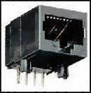 5558341-1 - CAT5 RJ45 MODULAR JACK, 8POS, 1 PORT detail