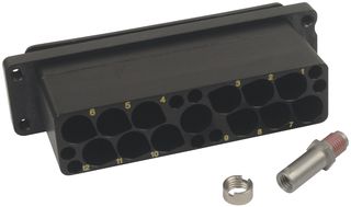 1604799-5 - RECTANGULAR HOUSING, RECPT, 12POS detail