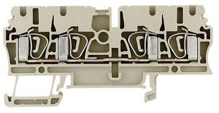 1608570000 - TERMINAL BLOCK, DIN RAIL, 4POS, 30-12AWG detail