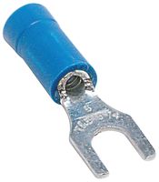 14RB-14F - TERMINAL, SPADE/FORK, 1/4IN, CRIMP, BLUE detail