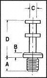 160-1582-02-01-00 - TERMINAL, TURRET, #4-40, THREAD detail