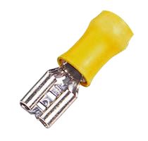 160314-2 - TERMINAL FEMALE DISCONNECT 6.35MM YELLOW detail