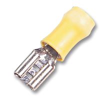 160314-5 - CRIMP TERMINAL, DISCONNECT, 6.35MM x 0.81MM, YEL detail