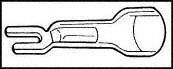 1672 - TERMINAL, SPADE/FORK, #8, CRIMP, BLUE detail