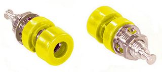 1581-4 - BANANA JACK, 15A, TURRET, YELLOW detail